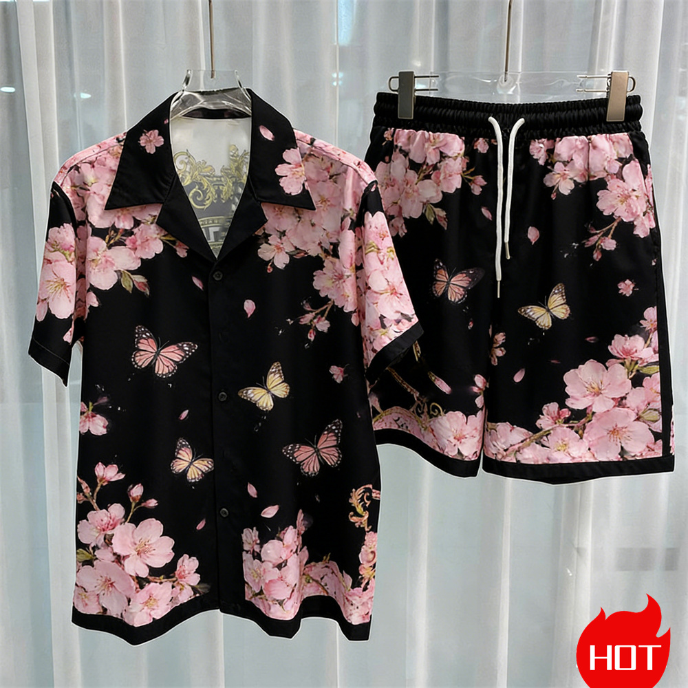 Men'S Fashion Looks - Digital printed men's set fashion two-piece