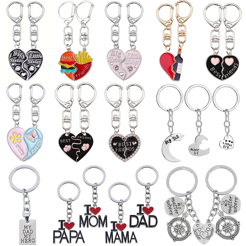 Men'S Fashion Hamburg - Cute Hamburg BFF Couple Keychain For