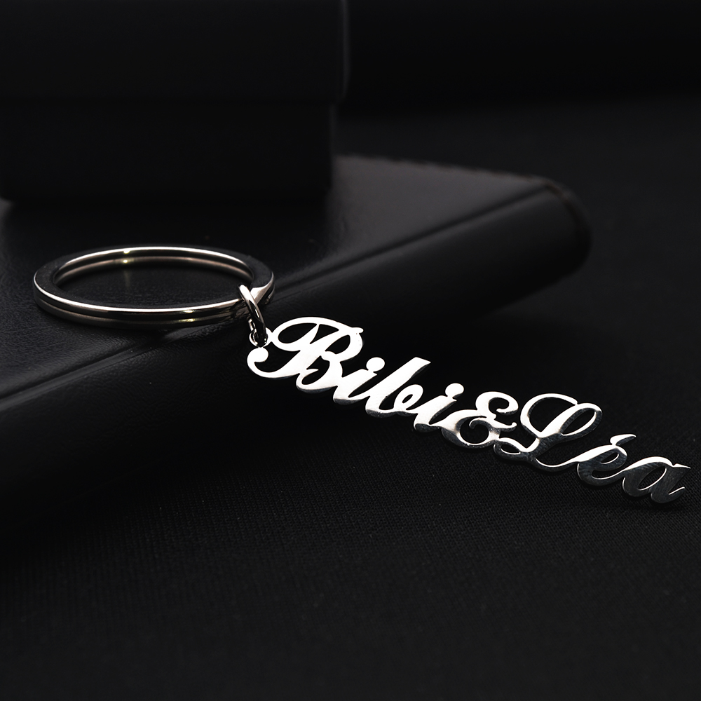 Men'S Fashion Gold Chain - Personalized Customized English Name Key Chain