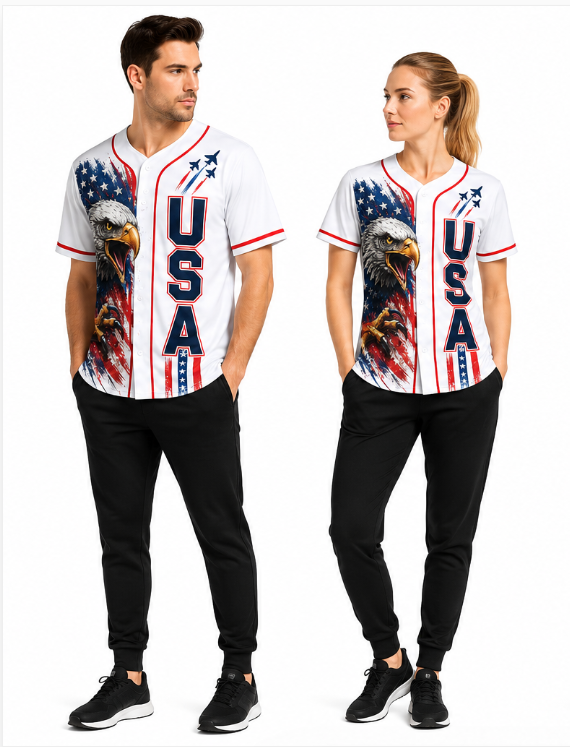 Mens Fashion Baseball Jersey - Baseball Jersey USA 250 Baseball Jersey