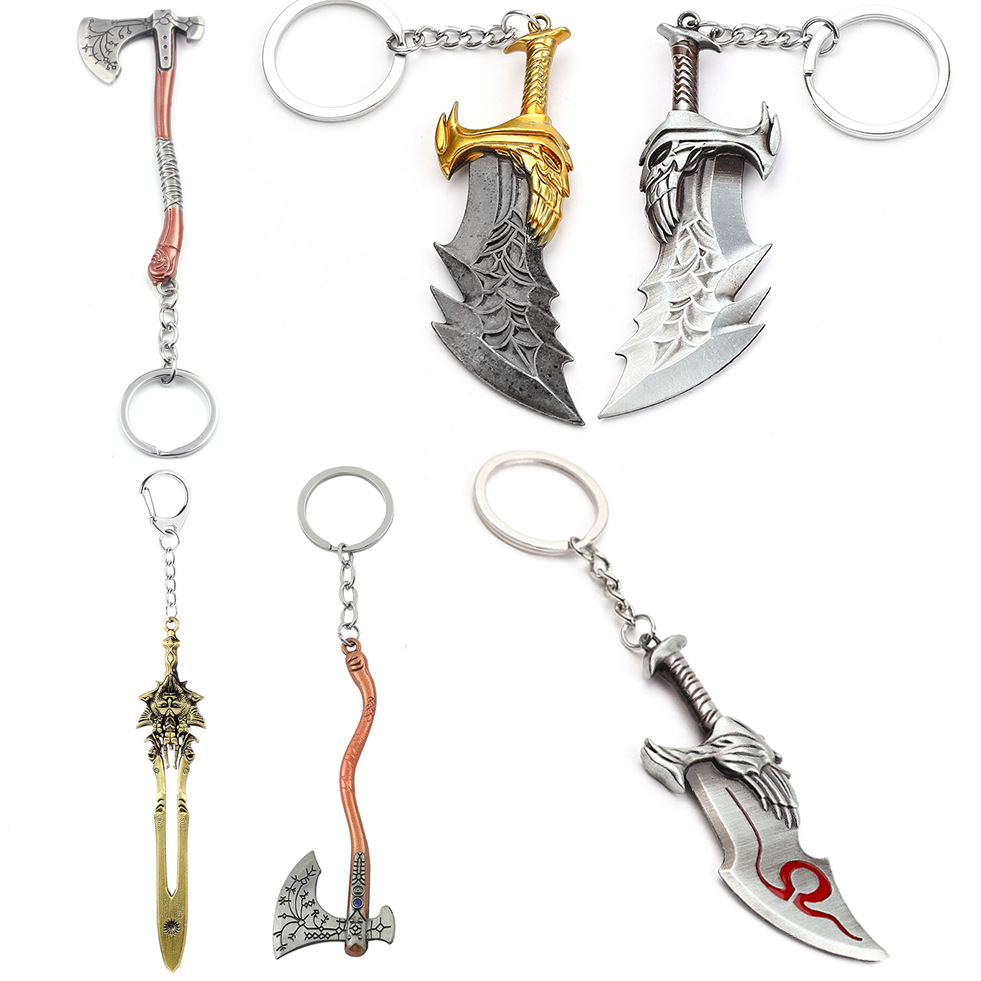 Men Fashion Key - God of War 4 Kratos Sword