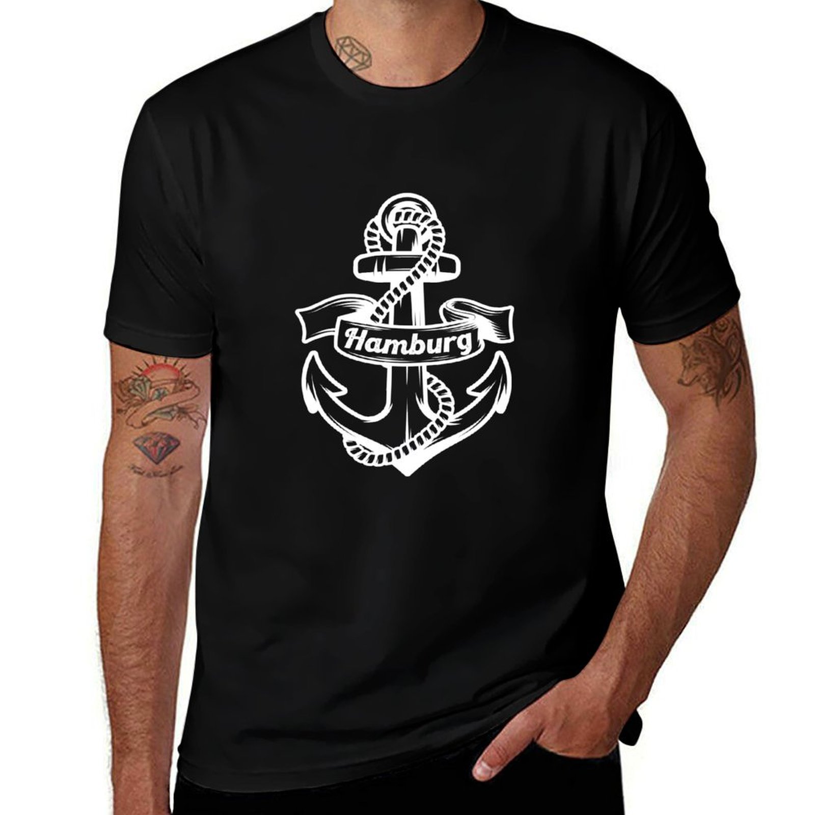 Men'S Fashion Hamburg - Hamburg Harbour Anchor Souvenir Port City