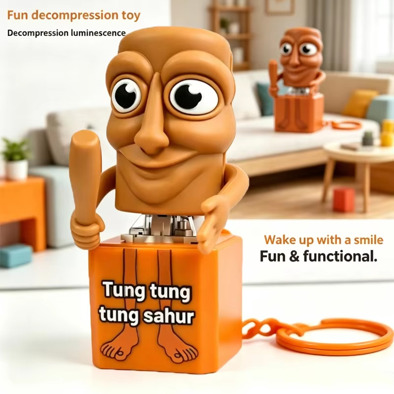 Men Fashion Key - New Tung Tung Tung Sahur Keychain