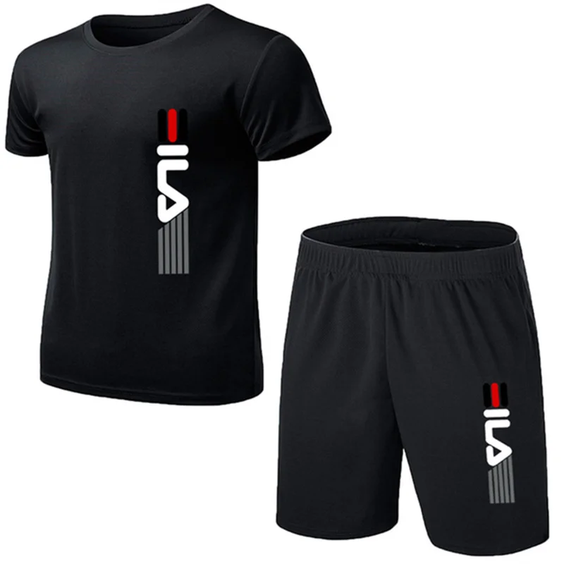 Men'S Fashion Formal - Summer Men's Fashion Simple Fitness Two-piece