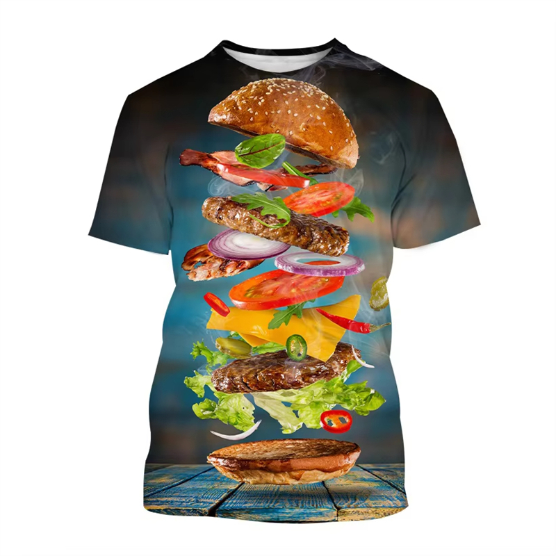 Funny Food 3D Printed T-Shirt  - Men'S Fashion Hamburg review and price