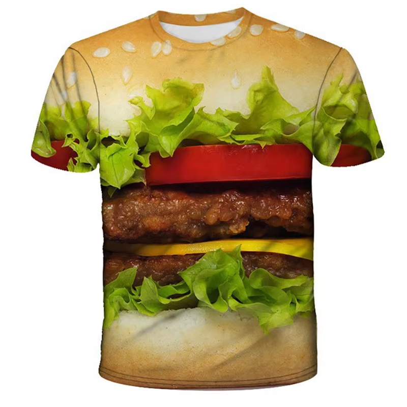 Funny Food 3D Printed T-Shirt  - Men'S Fashion Hamburg review and price