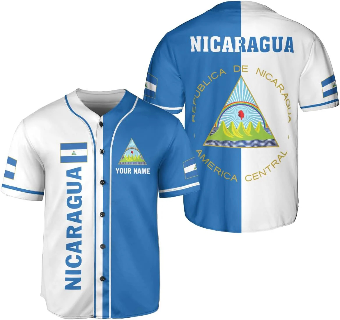 Personalized Name Nicaragua De - Mens Fashion Baseball Jersey review and price