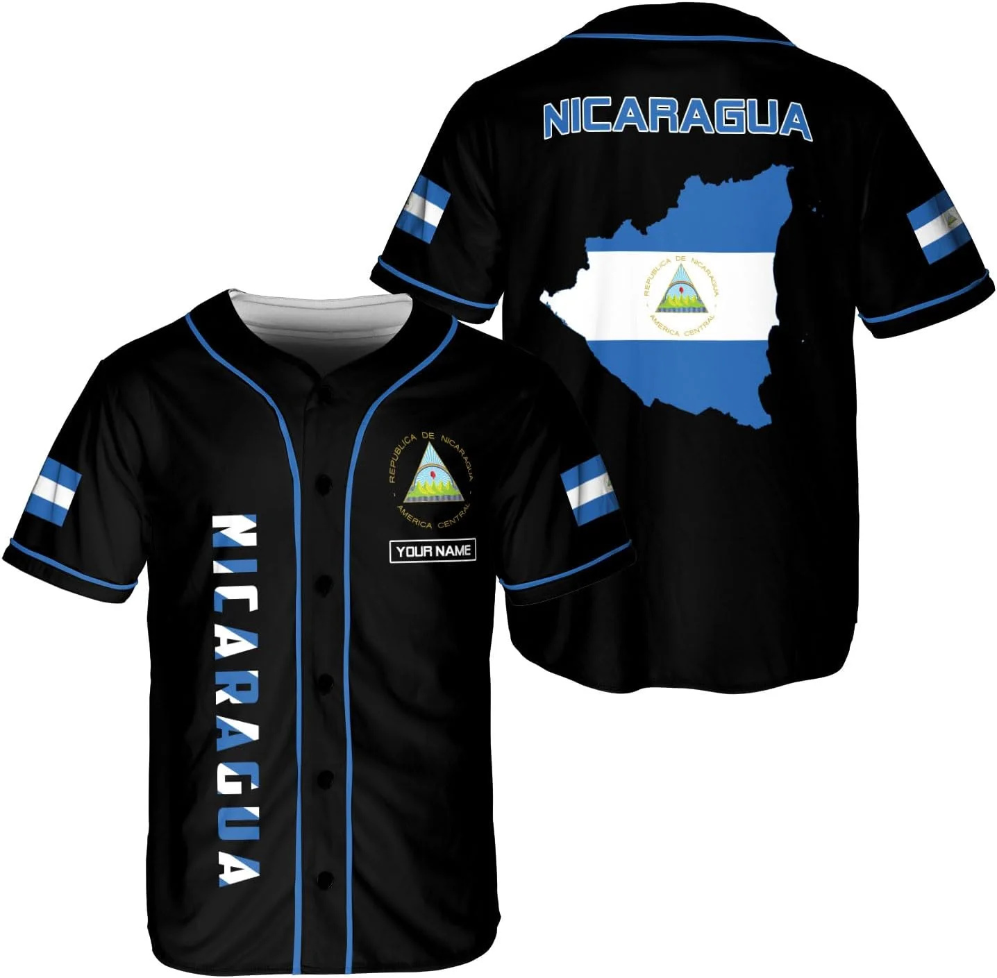 Personalized Name Nicaragua De - Mens Fashion Baseball Jersey review and price
