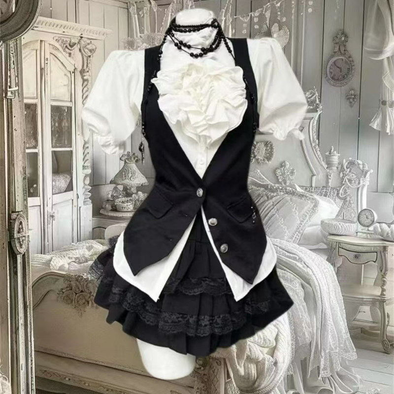 Y2k Aesthetic Lolita Style Swe - Formal Waistcoat Vest review and price