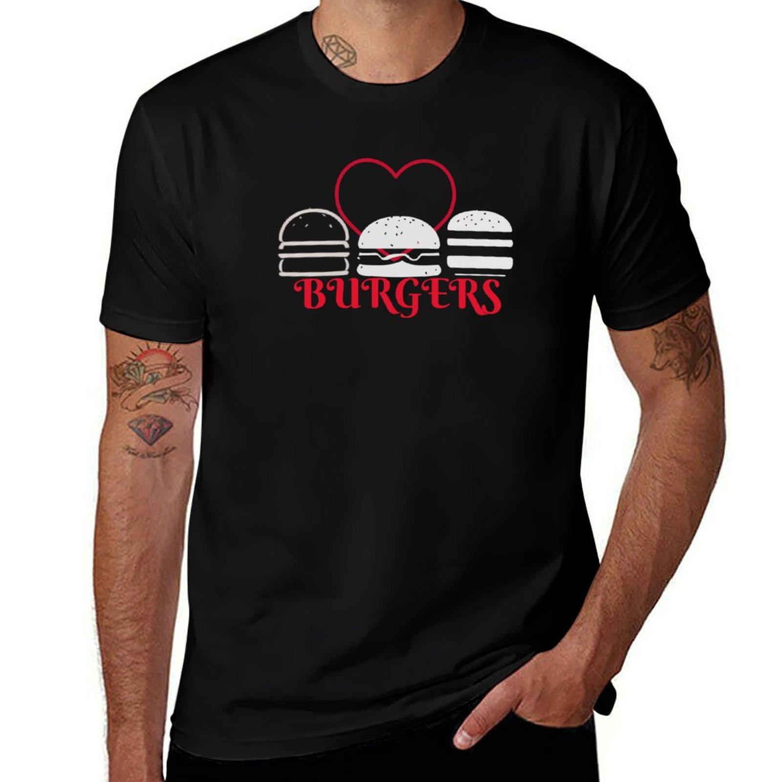 LOVE BURGERS - HAMBURGERS T-Sh - Men'S Fashion Hamburg review and price