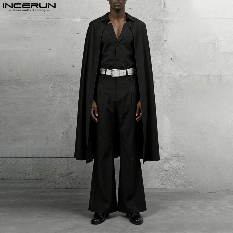 INCERUN Men Sets Solid Color L - Men'S Fashion Loose Pants review and price