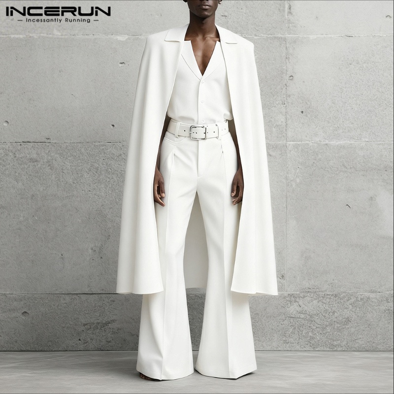 INCERUN Men Sets Solid Color L - Men'S Fashion Loose Pants review and price