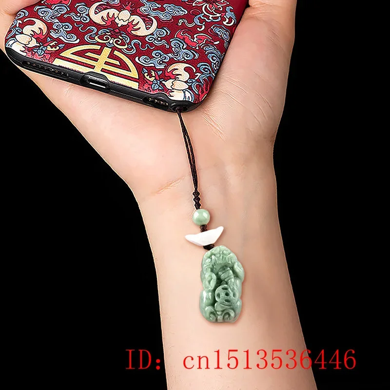 Burmese Emerald Pixiu Yuanbao  - Men Fashion Key review and price
