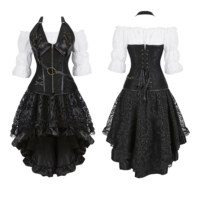 Steampunk Corset Dress Black G - Formal Waistcoat Vest review and price