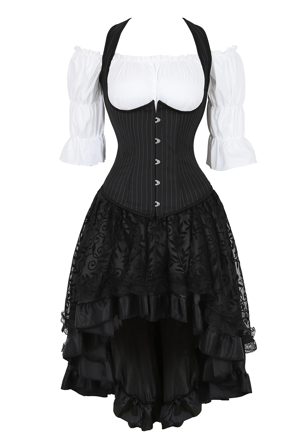 Steampunk Corset Dress Black G - Formal Waistcoat Vest review and price
