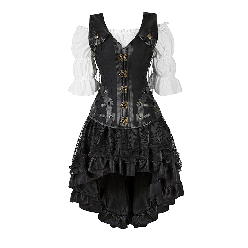 Steampunk Corset Dress Black G - Formal Waistcoat Vest review and price