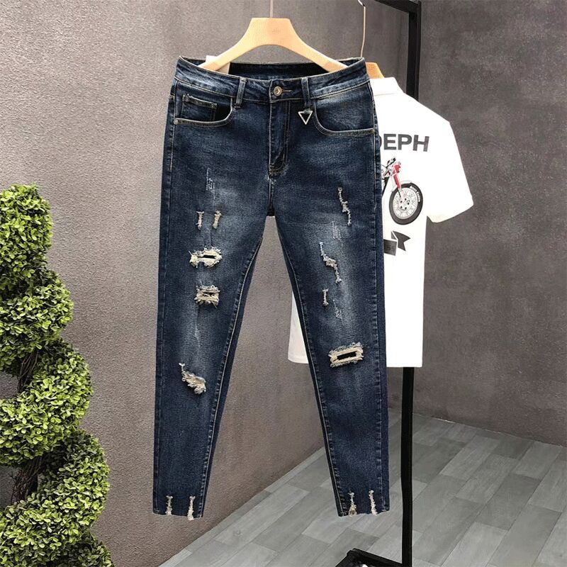 Cropped Jeans for Men Ripped T - Men'S Fashion Jeans 2025 review and price