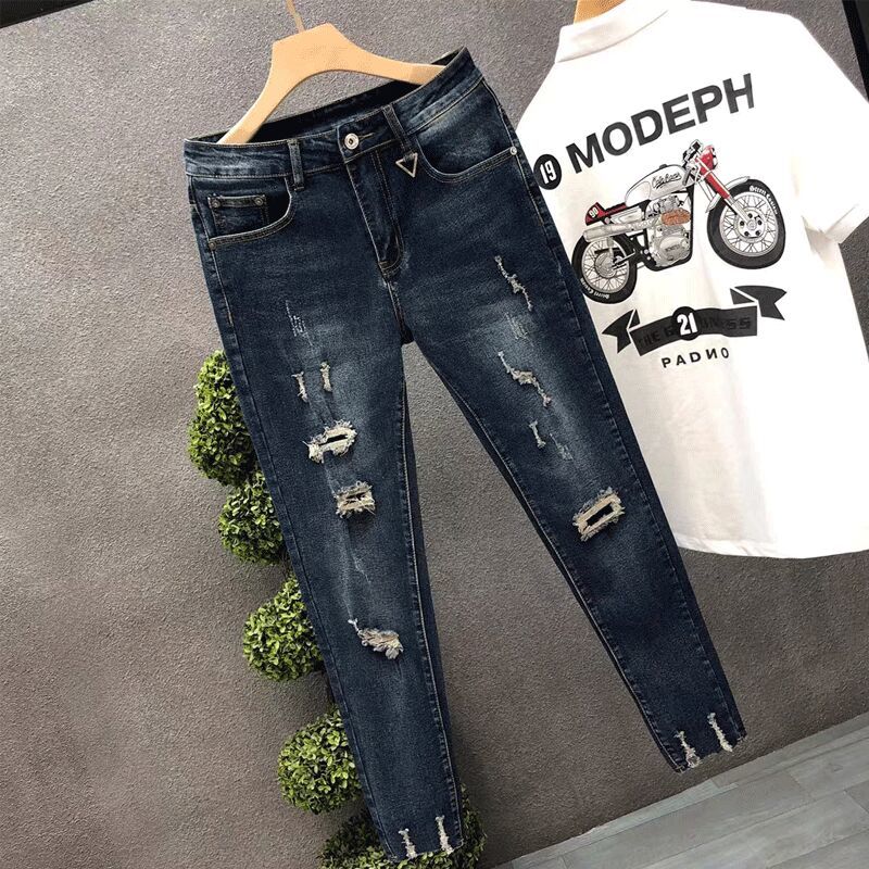 Cropped Jeans for Men Ripped T - Men'S Fashion Jeans 2025 review and price