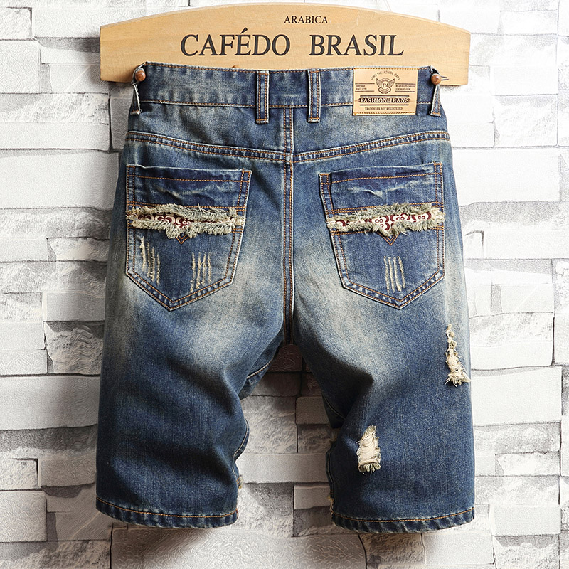 Ripped Hip-hop Denim Shorts Me - Men'S Fashion Loose Pants review and price