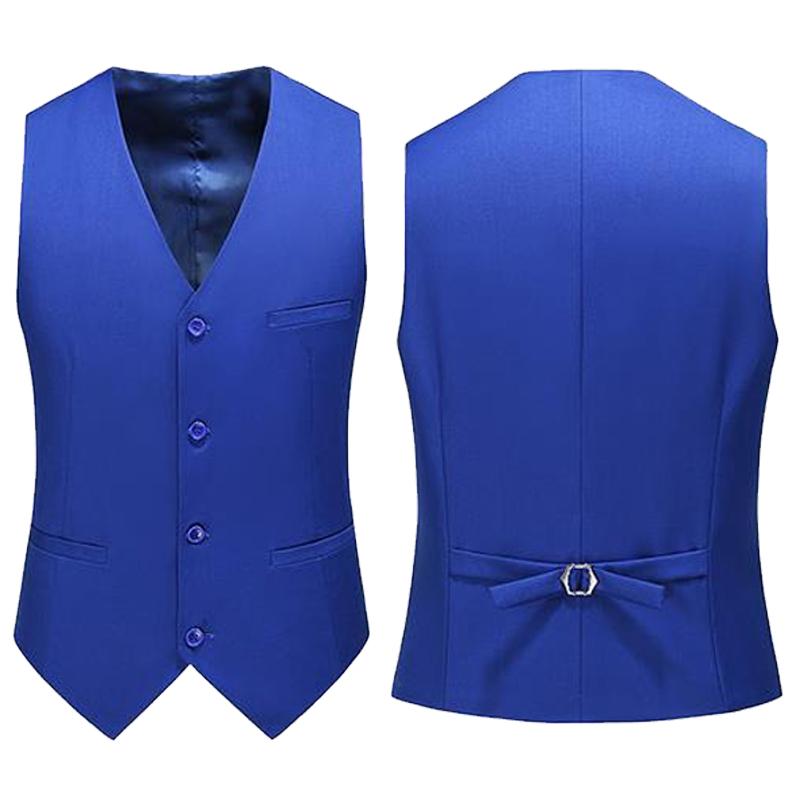 19 Colors Men Vest Solid Color - Formal Waistcoat Vest review and price