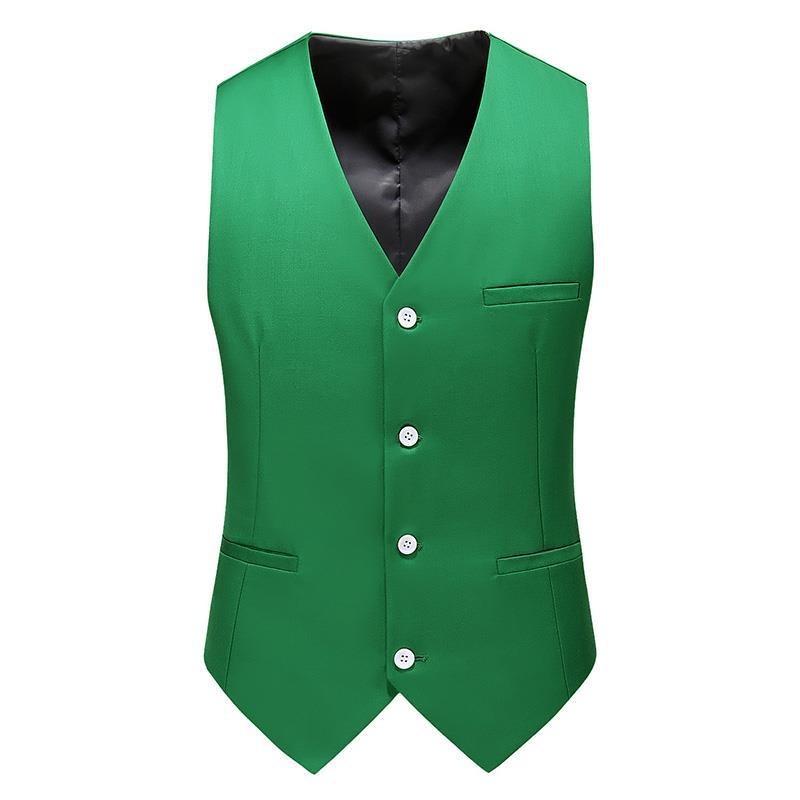 19 Colors Men Vest Solid Color - Formal Waistcoat Vest review and price