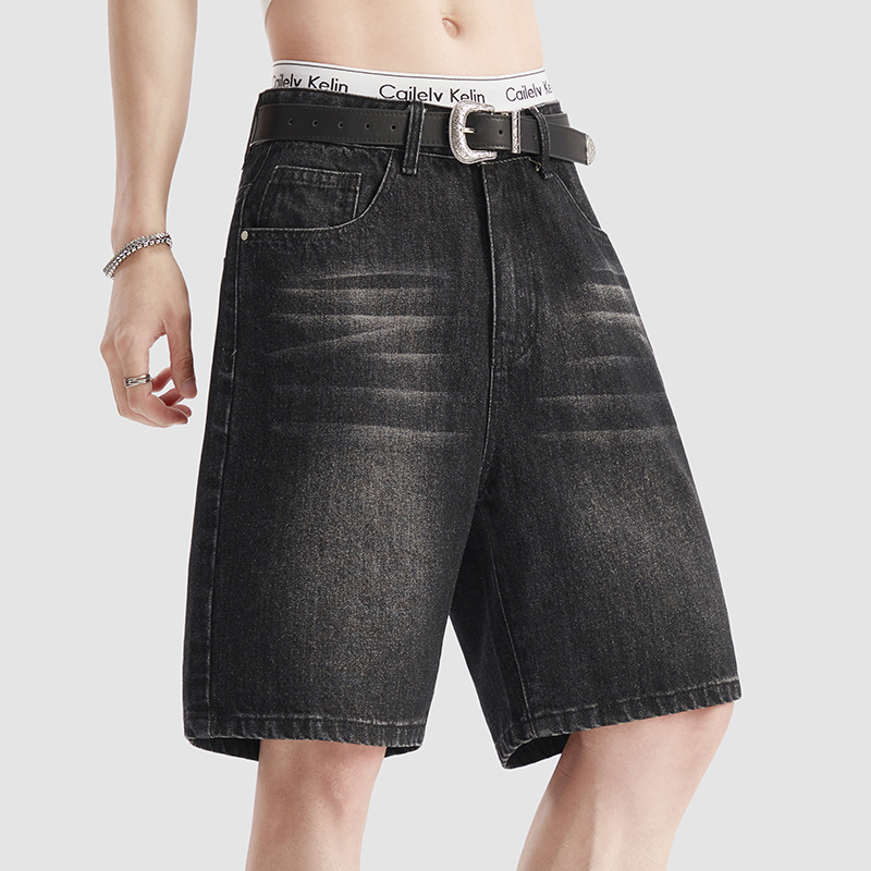 Summer Thin Black Denim Shorts - Men'S Fashion Loose Pants review and price