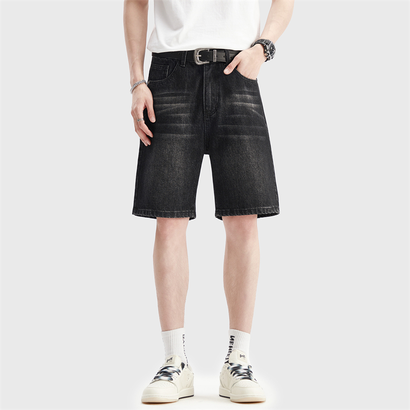 Summer Thin Black Denim Shorts - Men'S Fashion Loose Pants review and price