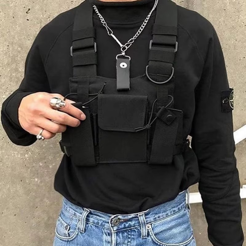 Functional Tactical Chest Bag  - Formal Waistcoat Vest review and price