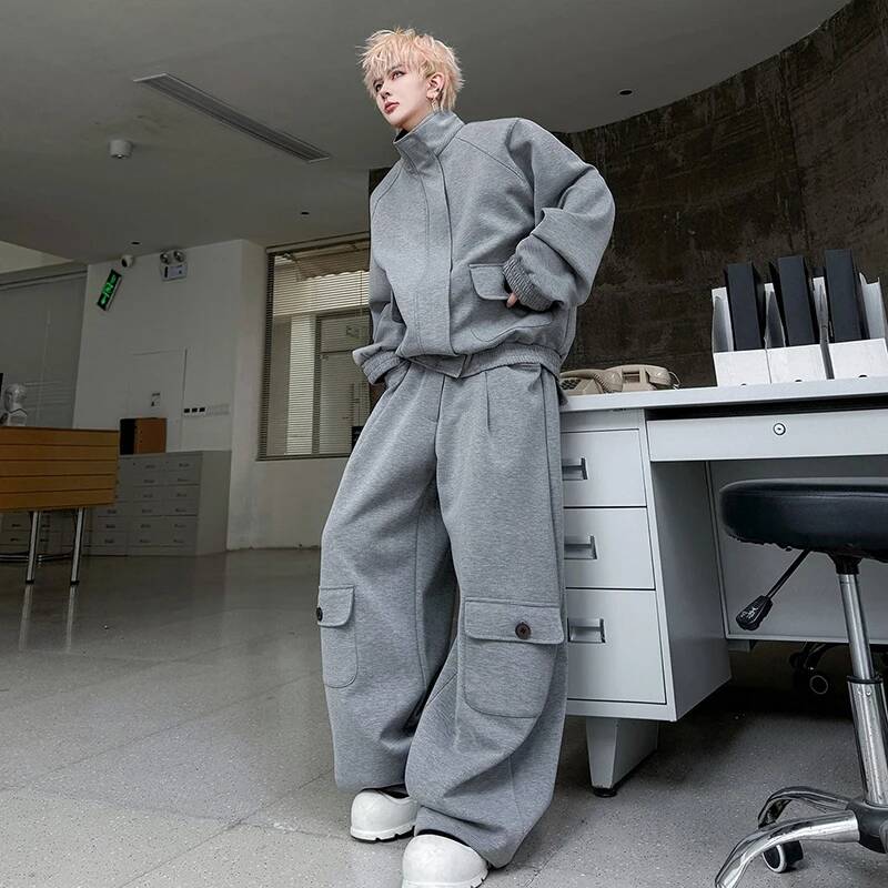 LUZHEN Color Cardigan 2026 PU  - Men'S Fashion Loose Pants review and price