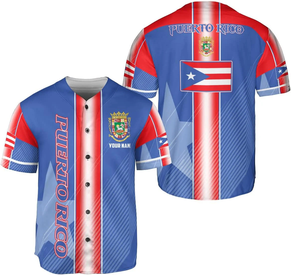 Personalized Puerto Rico Baseb - Mens Fashion Baseball Jersey review and price