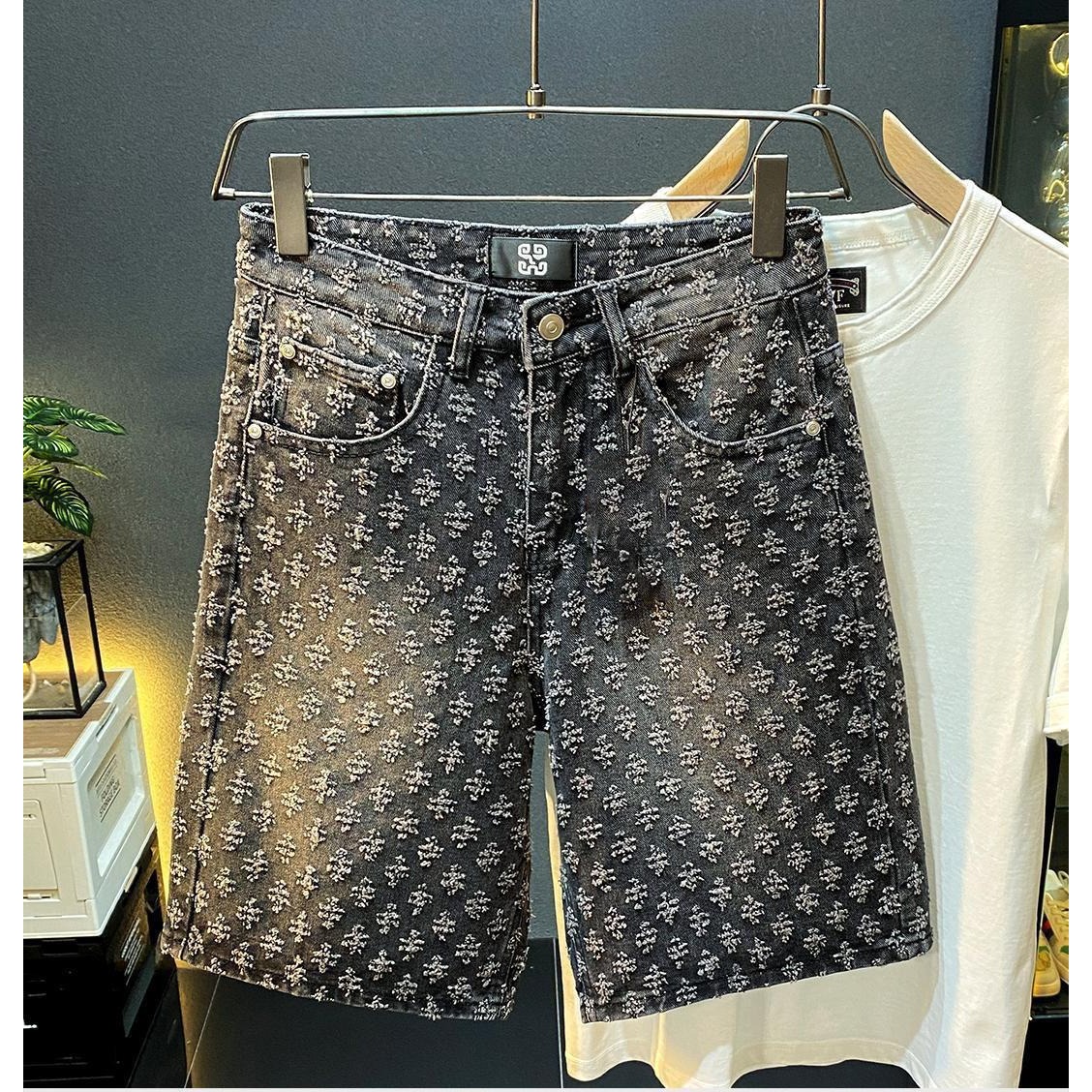 Summer High Street Denim Short - Men'S Fashion Loose Pants review and price