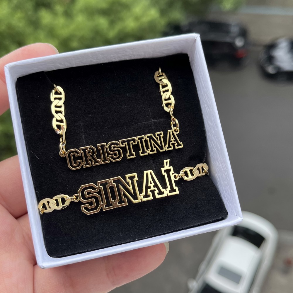DUOYING Custom Name Hollow Nec - Men'S Fashion Gold Chain review and price