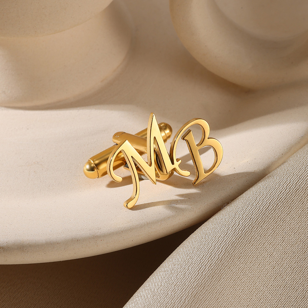 Customized Initial Letter Cuff - Men'S Fashion Gold Chain review and price