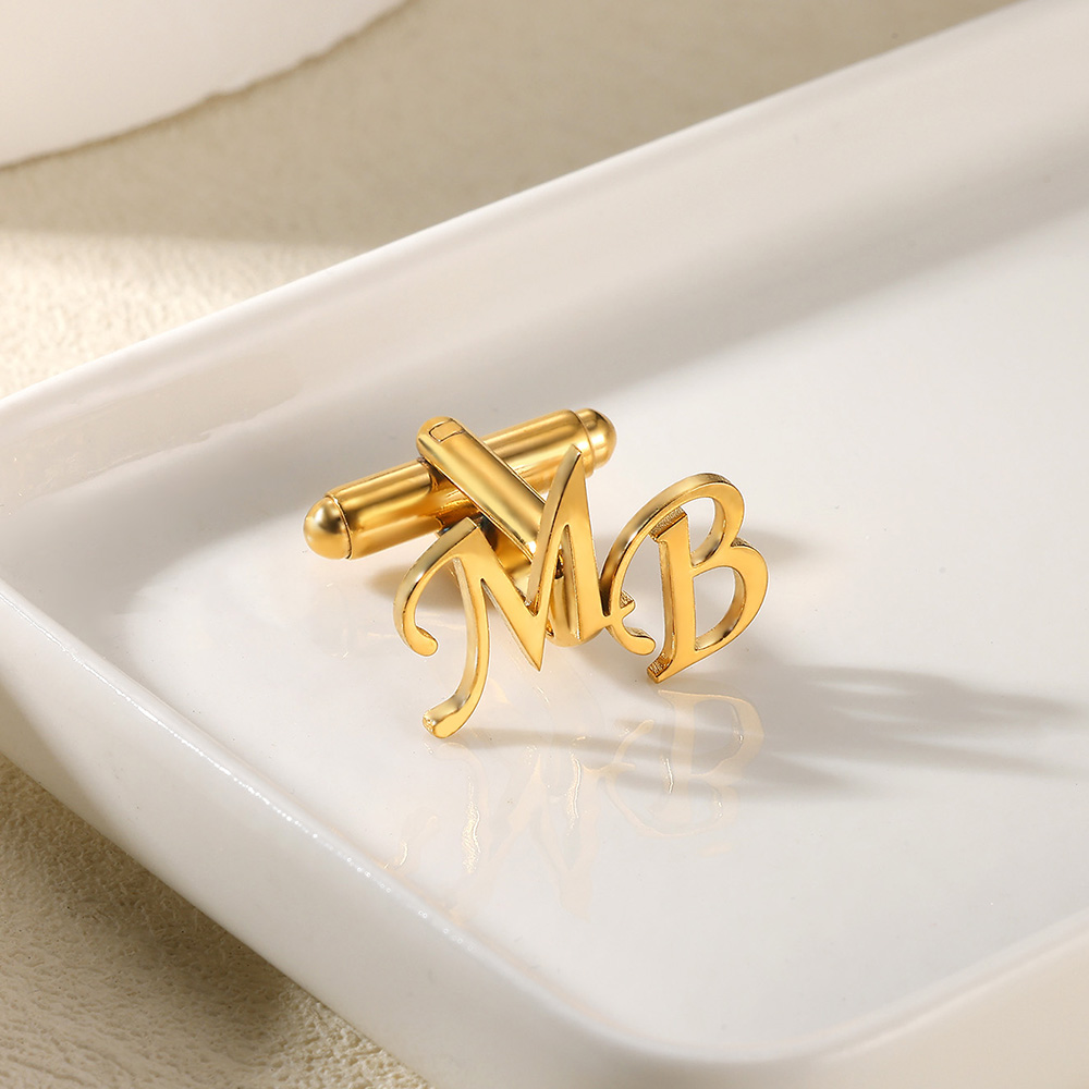 Customized Initial Letter Cuff - Men'S Fashion Gold Chain review and price