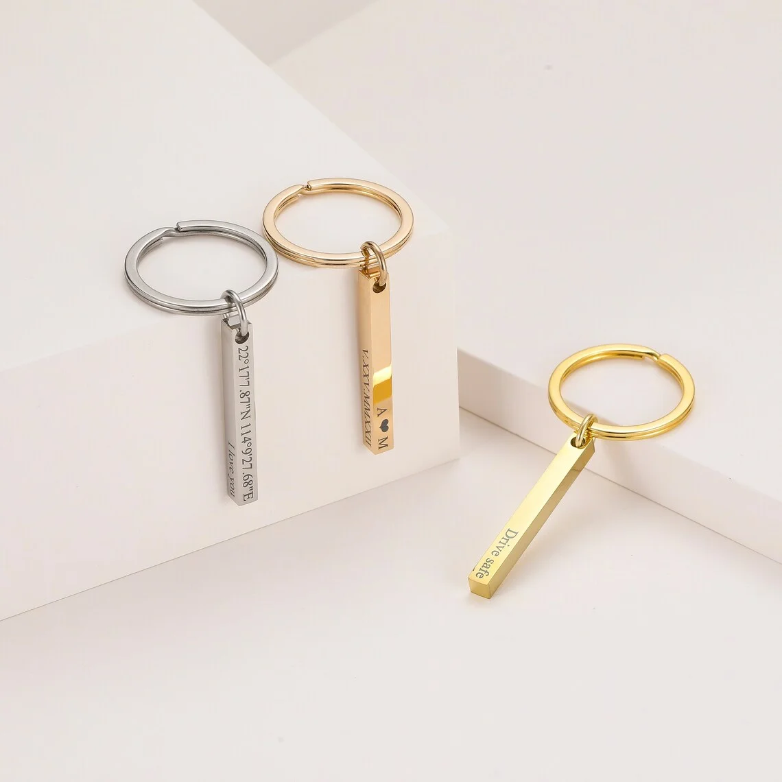 Personalized Engraved Bar Keyc - Men'S Fashion Gold Chain review and price