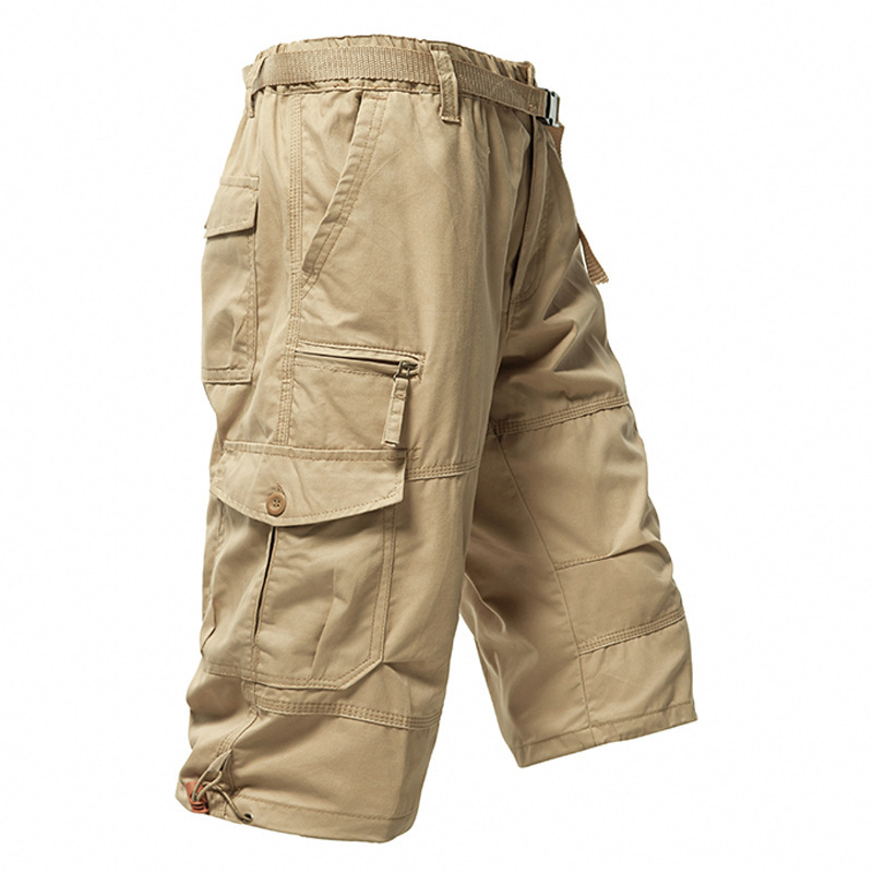 Men's Cotton 3/4 Pants Loose P - Men'S Fashion Loose Pants review and price