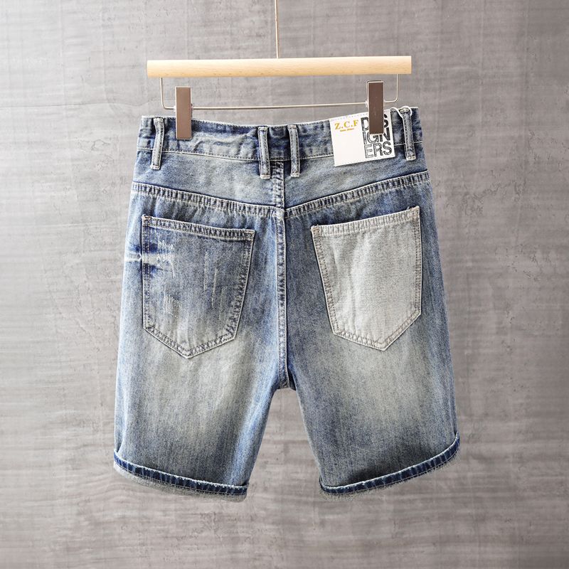 Men's Short Jeans Pants with P - Men'S Fashion Loose Pants review and price