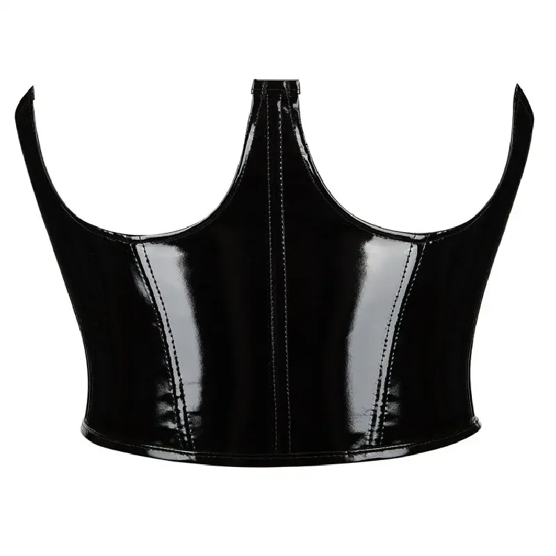 Women Mirror Gloss Patent Leat - Formal Waistcoat Vest review and price