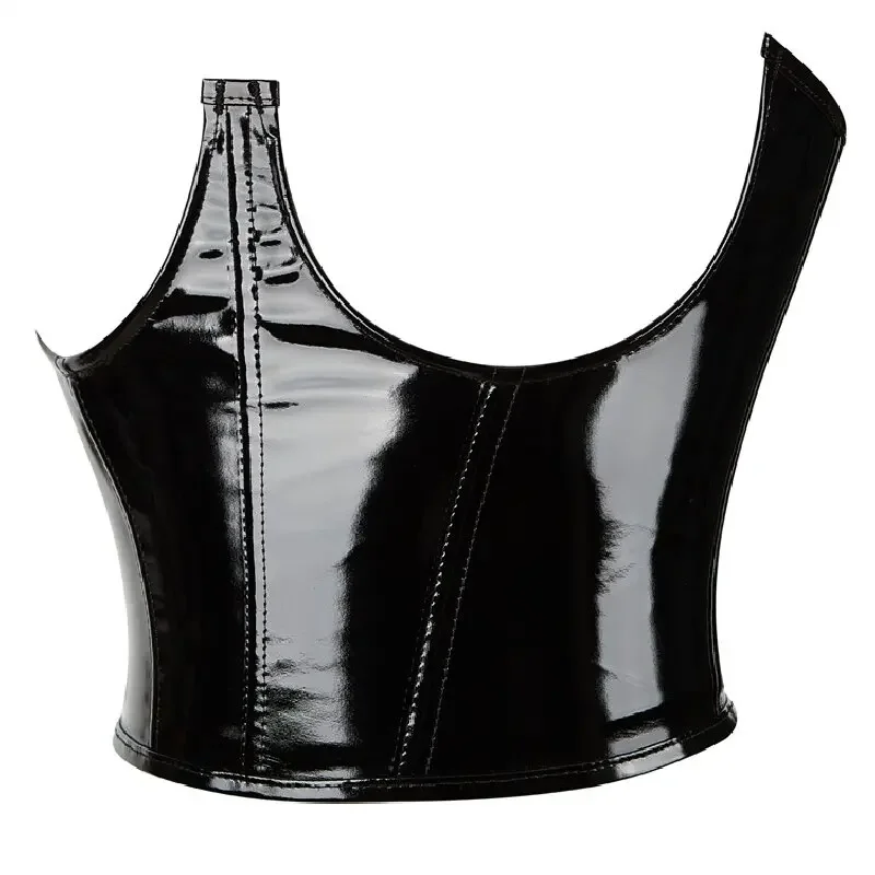 Women Mirror Gloss Patent Leat - Formal Waistcoat Vest review and price