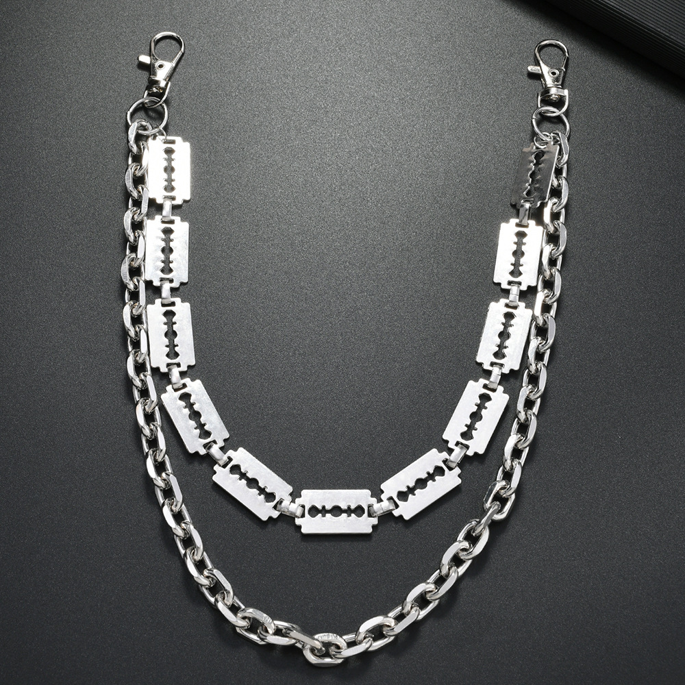 Punk Metal Chain Keychains for - Men Fashion Key review and price