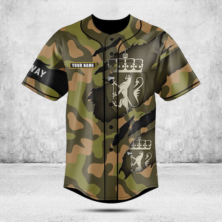 Custom Name Norway Map Graphic - Mens Fashion Baseball Jersey review and price