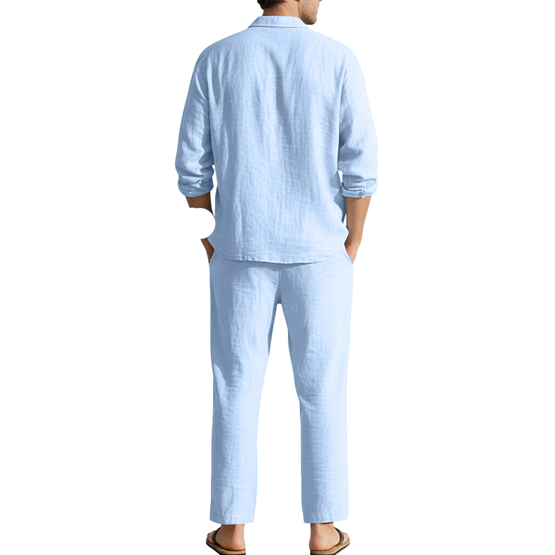 Spring Summer Linen Casual Set - Men'S Fashion Loose Pants review and price